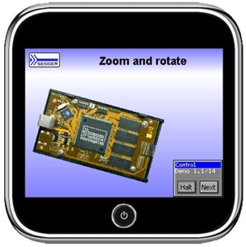 Segger Microcontrollers simulator running on the PC Segger Microcontrollers simulator